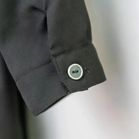 Love Haight | SEMI SHEER TOP WITH FRILL DETAIL AROUND THE NECK | Black | XS - Picture 5 of 5